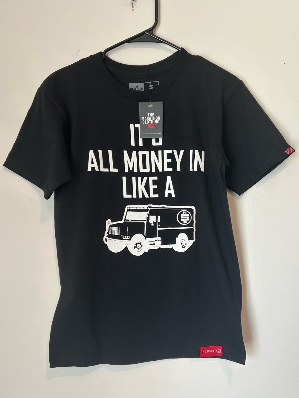 NWT The Marathon Clothing It’s All Money In Small Black T-shirt